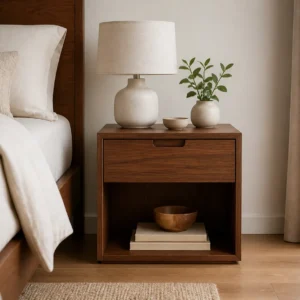 Soren Nightstand in walnut finish